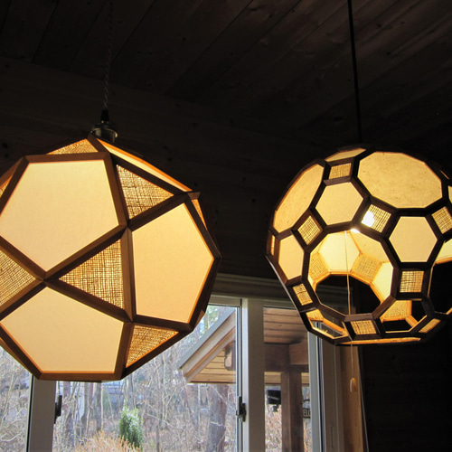 インテリア照明 毬 JS32P-3 20・12面体 ペンダントライト シーリング