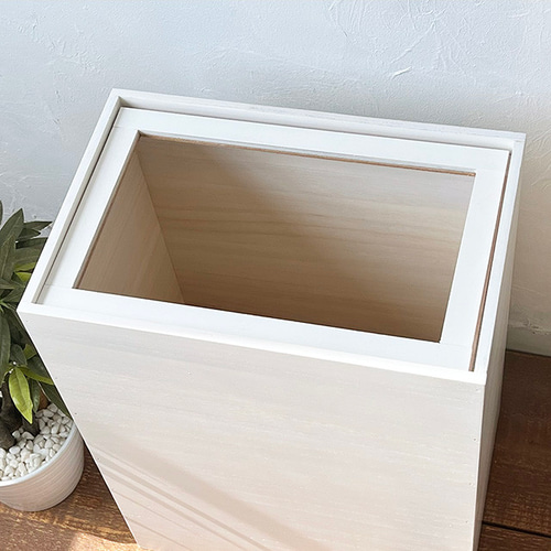 45L ダストボックス ホワイト シンプル モノトーンインテリア 1599-WH