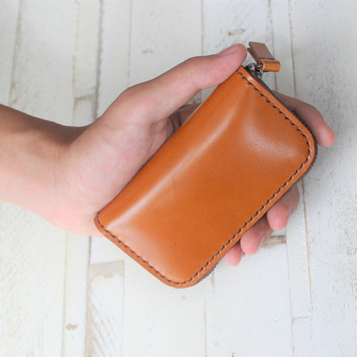 名入れ無料】本革のキーケース キャメル キーケース 革工房 SAN-A 通販  