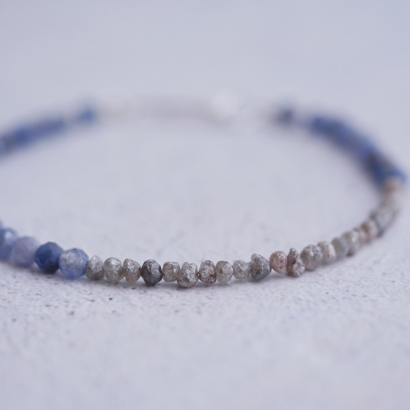 Brown Rough Diamond & Sapphire Bracelet 第3張的照片