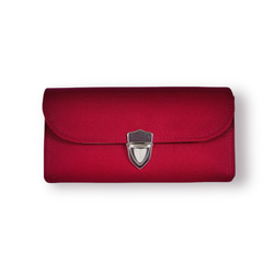 4ファスナーポケット/家計やりくり財布/アップルグリーン 長財布