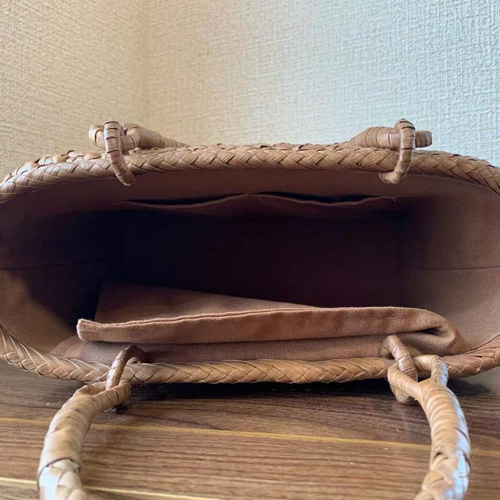山葡萄 山葡萄籠バッグ 手作り 山葡萄かごバッグ 花編み、三つ