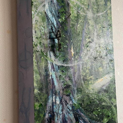 木霊』油絵 絵画 アトリエ風の通☆Etsuki Misu 通販 9894989