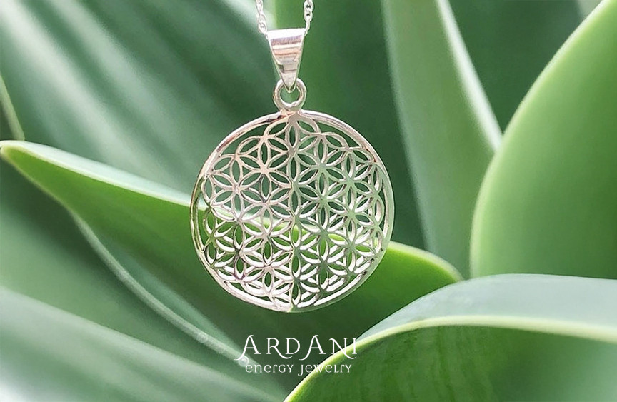 【ARDANI 】FLOWER OF LIFEフラワーオブライフシルバーペンダントトップ大