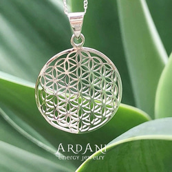 ARDANI 】FLOWER OF LIFEフラワーオブライフシルバーペンダントトップ