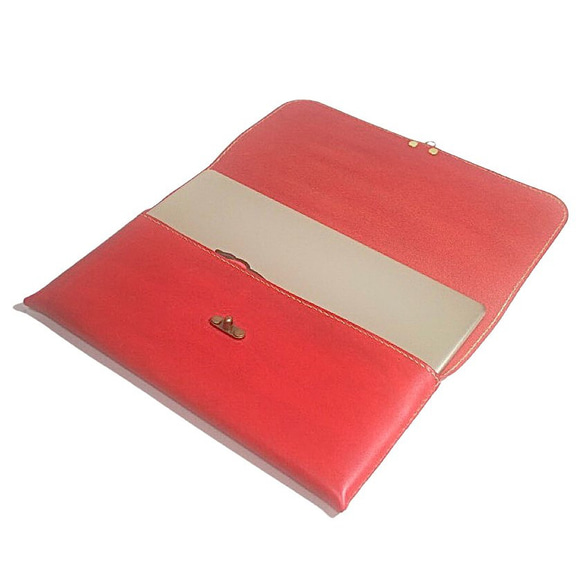 【21色から選べる・名入れ対応】ノートパソコン スリーブ クラッチバッグ MacBookAir 13 Pro 付属品用 3枚目の画像