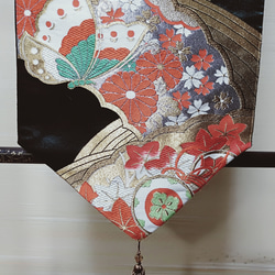 帯リメイク テーブルランナー ［佐賀錦花文様］ その他