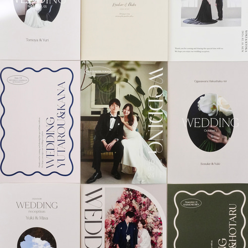 4P ܀ 席次表 メニュー表 プロフィールブック ｜Chic【公式ストアで