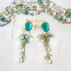 フローライト イヤリング・ノンホールピアス の人気通販｜Creema