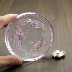 銀舞皿香立　五弁桜（ピンク） 3枚目の画像