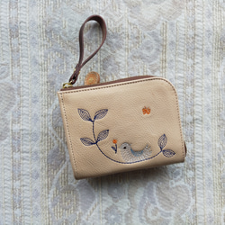 楽天市場】ミニ財布 小さい財布 ミニウォレット ハート刺繍 三