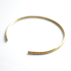 紋理手環 φ2mm 黃銅 金黃銅 第8張的照片