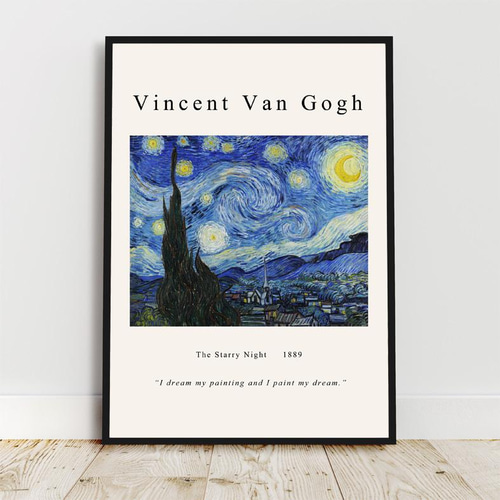 ゴッホ ”The Starry Night” / アートポスター 写真 絵画 アート