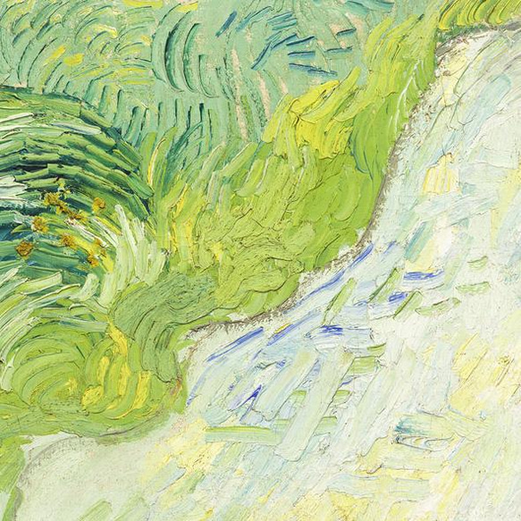 ゴッホ Green Wheat Fields, Auvers / アートポスター 絵画 自然 グリーン 縦長 6枚目の画像