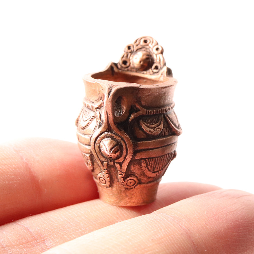 縄文土器　土面　貴重　箱付き　R99-1 397bcedee2e6f81464c20a3ddc209e