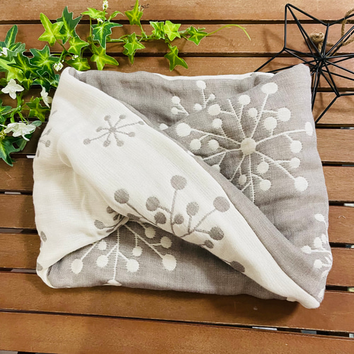 一年中使える☆fuwara北欧柄肌に優しい天然素材☆12重ガーゼねじり