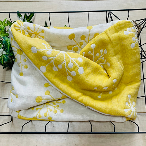 一年中使える☆fuwara北欧柄肌に優しい天然素材☆12重ガーゼねじり