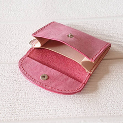 ちょいスリムなミニ財布 ✨アラスカ(ピンク) 12枚目の画像
