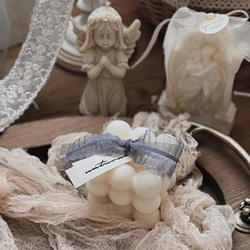 ♥フリルボンボンキャンドル♥韓国インテリア 結婚式のウェルカムスペース装飾 誕生日ギフト　バースデーフォト　出産祝い 11枚目の画像