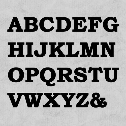 アルファベット オブジェ・無垢材・自立タイプ｜イニシャル