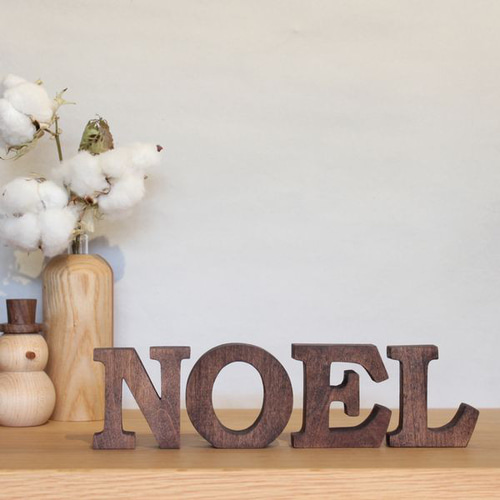 アルファベット オブジェ・無垢材・自立タイプ｜イニシャル