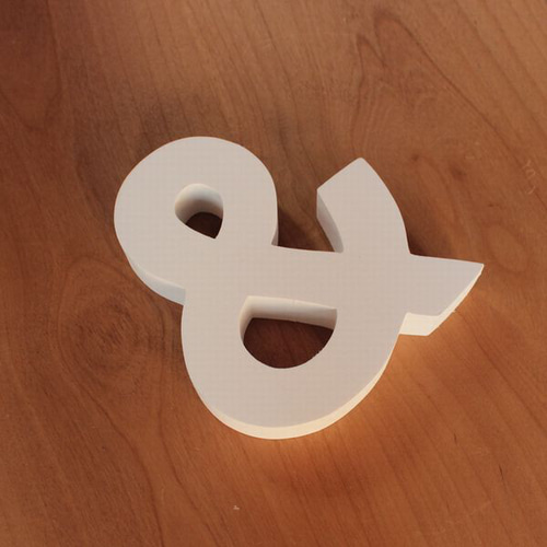 アルファベット オブジェ・無垢材・ゴシック体｜イニシャル