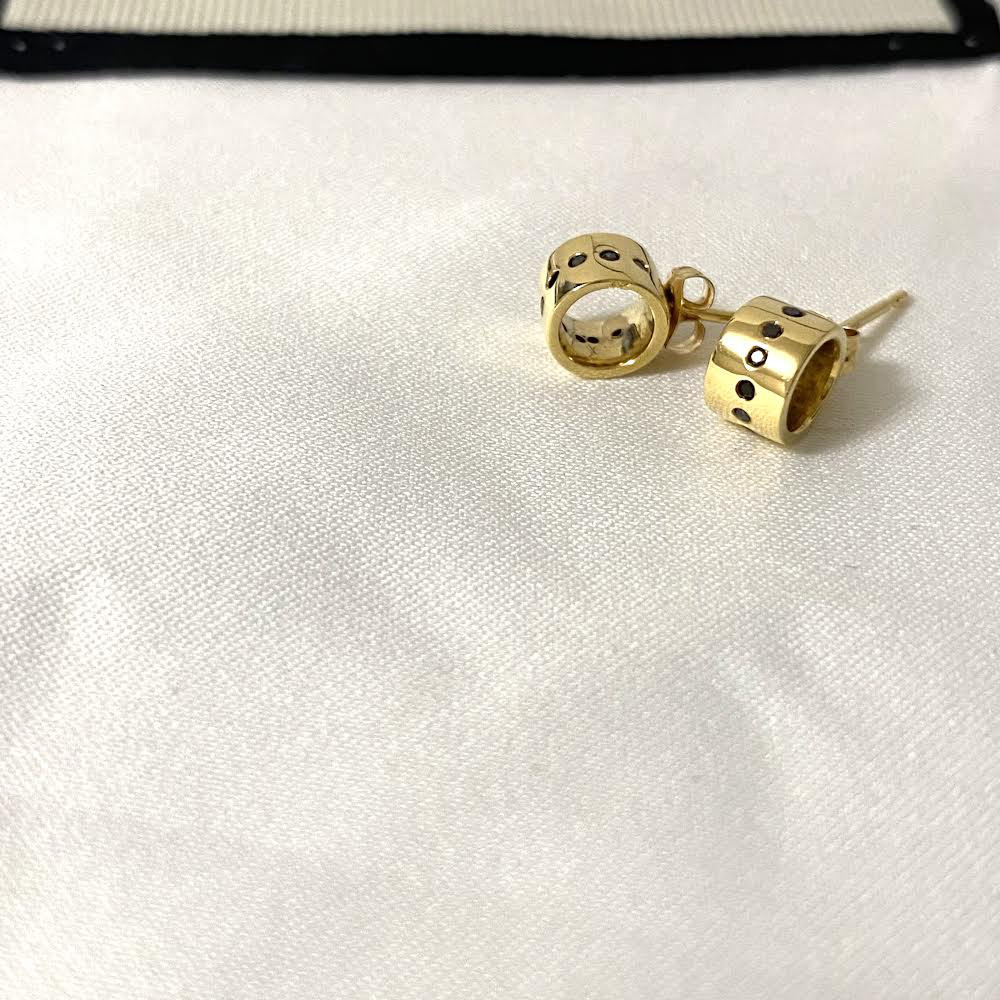 K18YG Fate エタニティリングピアス -幸せの扉を開く-