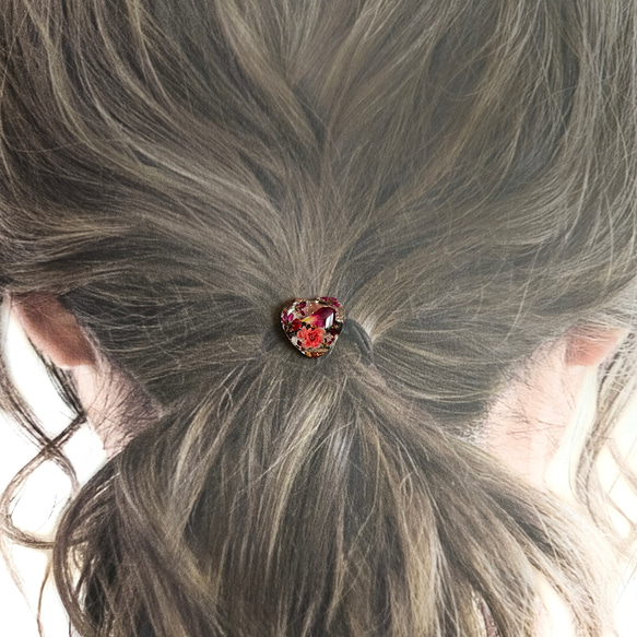 ボタニカルガーリー♡ヘアゴムペアmarry.c's handmadeaccessory 2枚目の画像