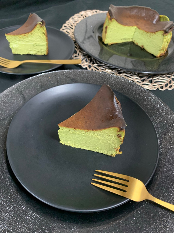 抹茶バスクチーズケーキ◆バースデーケーキや記念日ギフトやお祝いプレゼントにも☆ 11枚目の画像