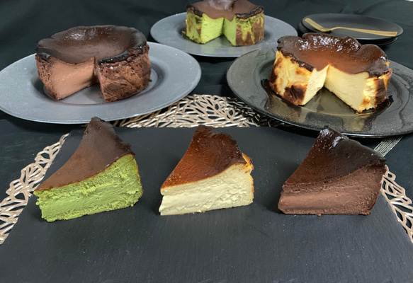 抹茶バスクチーズケーキ◆バースデーケーキや記念日ギフトやお祝いプレゼントにも☆ 19枚目の画像