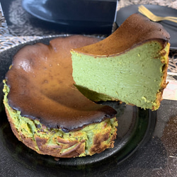 抹茶バスクチーズケーキ◆バースデーケーキや記念日ギフトやお祝いプレゼントにも☆ 9枚目の画像