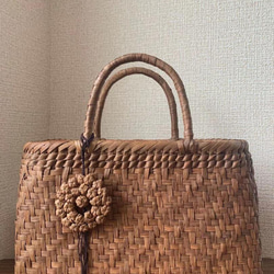 野葡萄 野葡萄籃子袋 手工野葡萄籃子袋 網代針織 經典有魅力 有內布 第1張的照片
