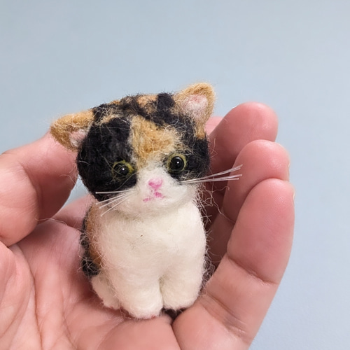 ◾羊毛フェルト「小さな子猫」サイズ・仕様でうちの子オーダー！お手軽