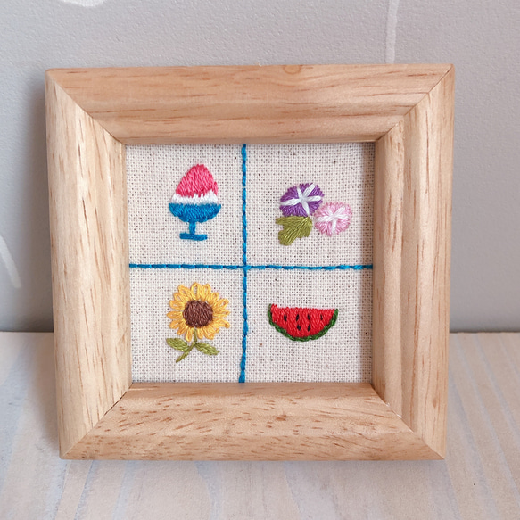 古布　創作アップリケ　額入り　　　ハンドメイド 3cbabeade97dd0c74f0c5ea806b1f7