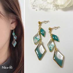 512 ストーン　ひし形　ピアス　イヤリング　ハンドメイド 512 ストーン ひし形 ピアス イヤリング ハンドメイド 512 ストーン