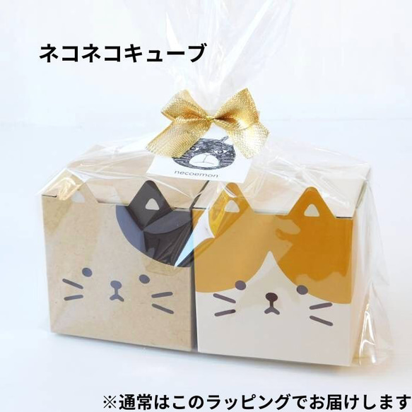 プレゼント　かわいい猫　ネコクッキーと肉球マドレーヌ　ギフト【ねこねこキューブ】 9枚目の画像