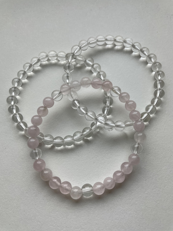 pinkroseです パワーストーンブレスレット3点 パワーストーン