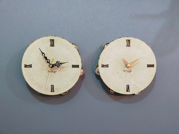 Wall clock 「Tambourine(唐草)」 5枚目の画像