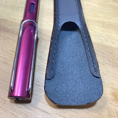 本革万年筆ケース LAMY サファリ/アルスター用 ブラック 選べる