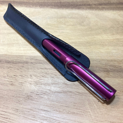 本革万年筆ケース LAMY サファリ/アルスター用 ブラック 選べる