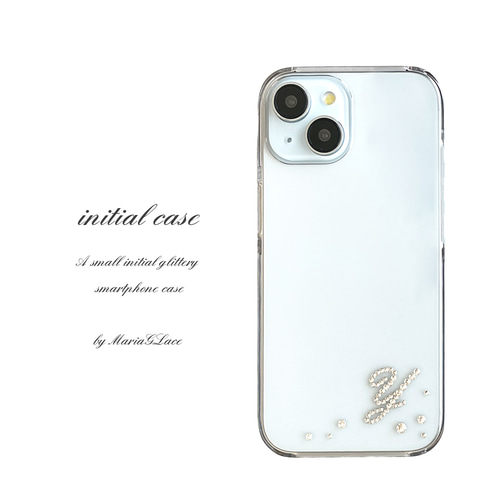 iPhone15pro デコケース iPhone16e iPhone15pro iPhone14 iPhone13mini イニシャル デコ