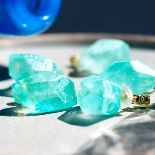 美濃和紙ドロップ(ラムネ) ピアス/イヤリング ピアス（スタッド・一粒