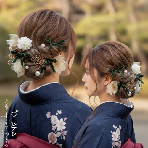 髪飾り 成人式 結婚式 卒業式 和装 振袖 袴 ウエディング ドレスヘア