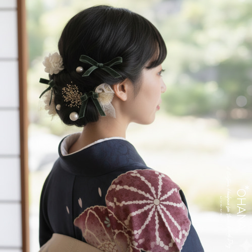 髪飾り 成人式 結婚式 卒業式 和装 振袖 袴 ウエディング ドレスヘア