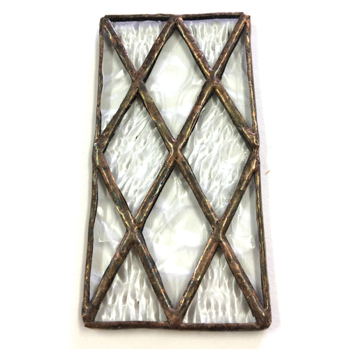 ミニチュアのステンドグラス！！菱形模様♪ サンキャッチャー