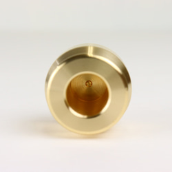 職人直送 真鍮無垢 ペン立て ペンスタンド 鉛筆立て おしゃれ アンティーク ゴールド ボトル型 4枚目の画像