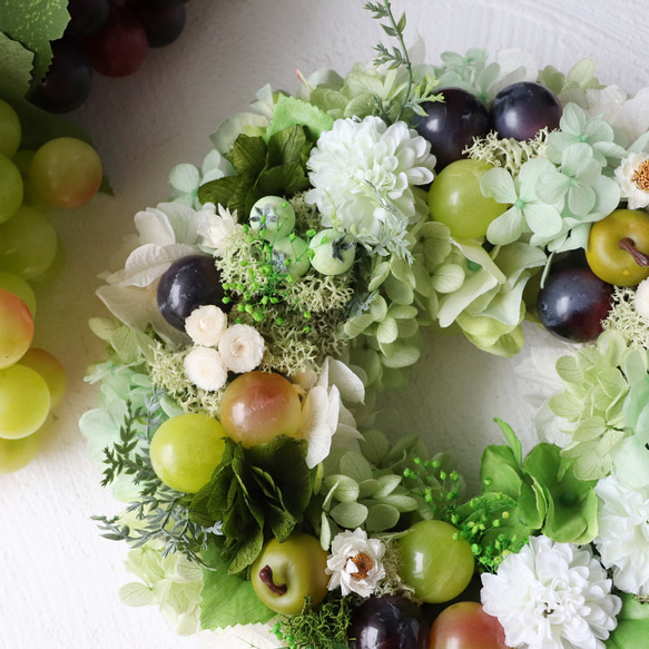 再販×9 リース マスカット グリーン 4枚目の画像