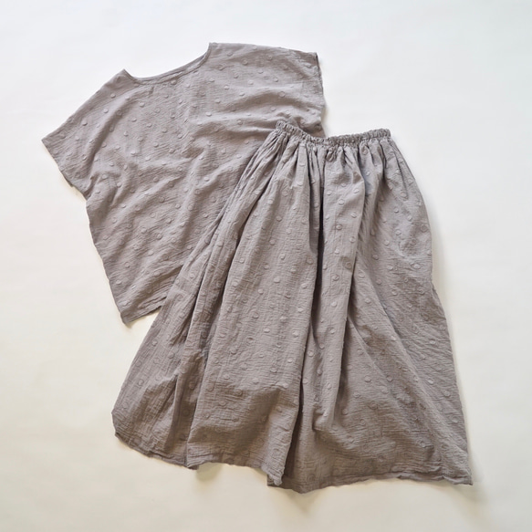 「夏日福袋」連體式分裝/圓點灰/遠州紡織 第1張的照片
