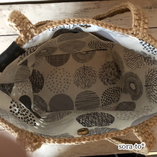 再販♪麻紐バッグ♪No.399 かごバッグ sora-to* 通販 9973943