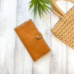 iPhoneケース レザークラフト ヌメ革 手帳型 レザー ハンドメイド